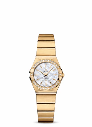 Omega Constellation Quartz 24 Brushed Yellow Gold / Diamond / MOP 123.55.24.60.55.004 (12355246055004)